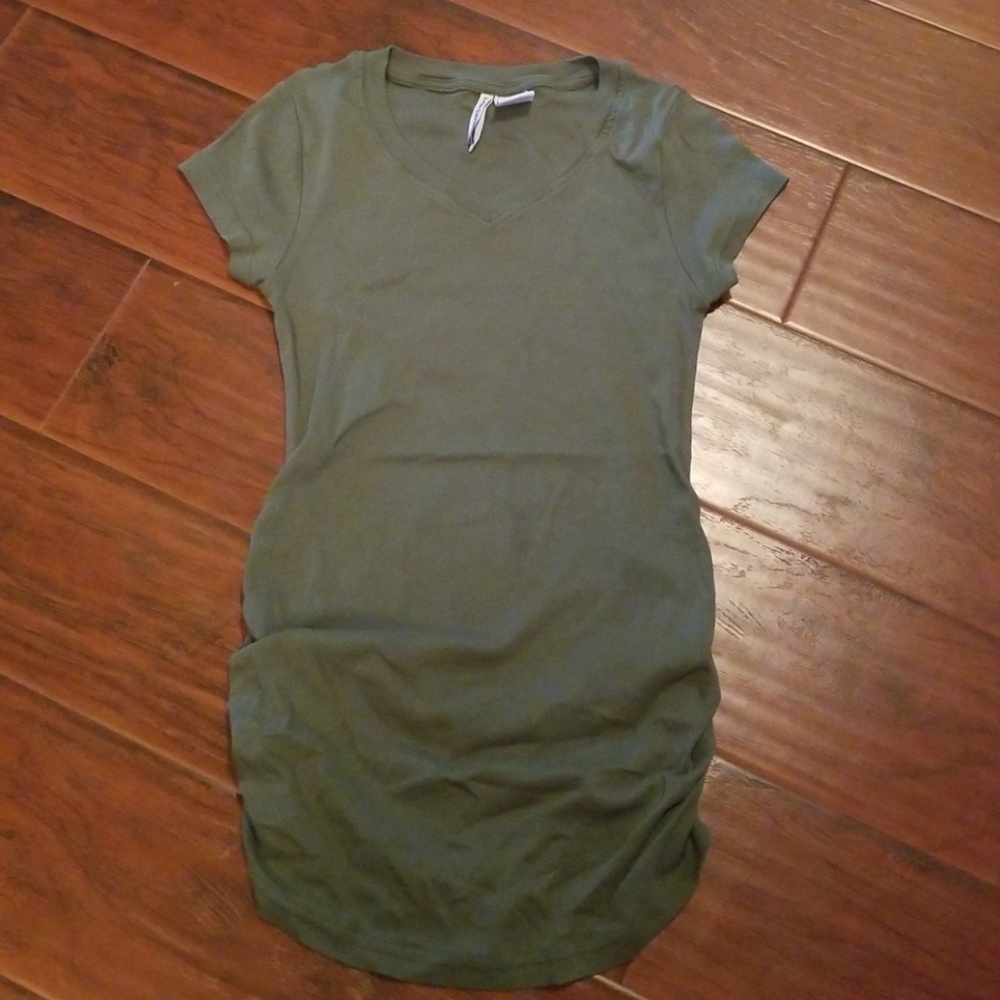 Olive green maternity Tshirt